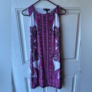 INC International Concepts Pink Paisley Sleeveless Dress – Size S